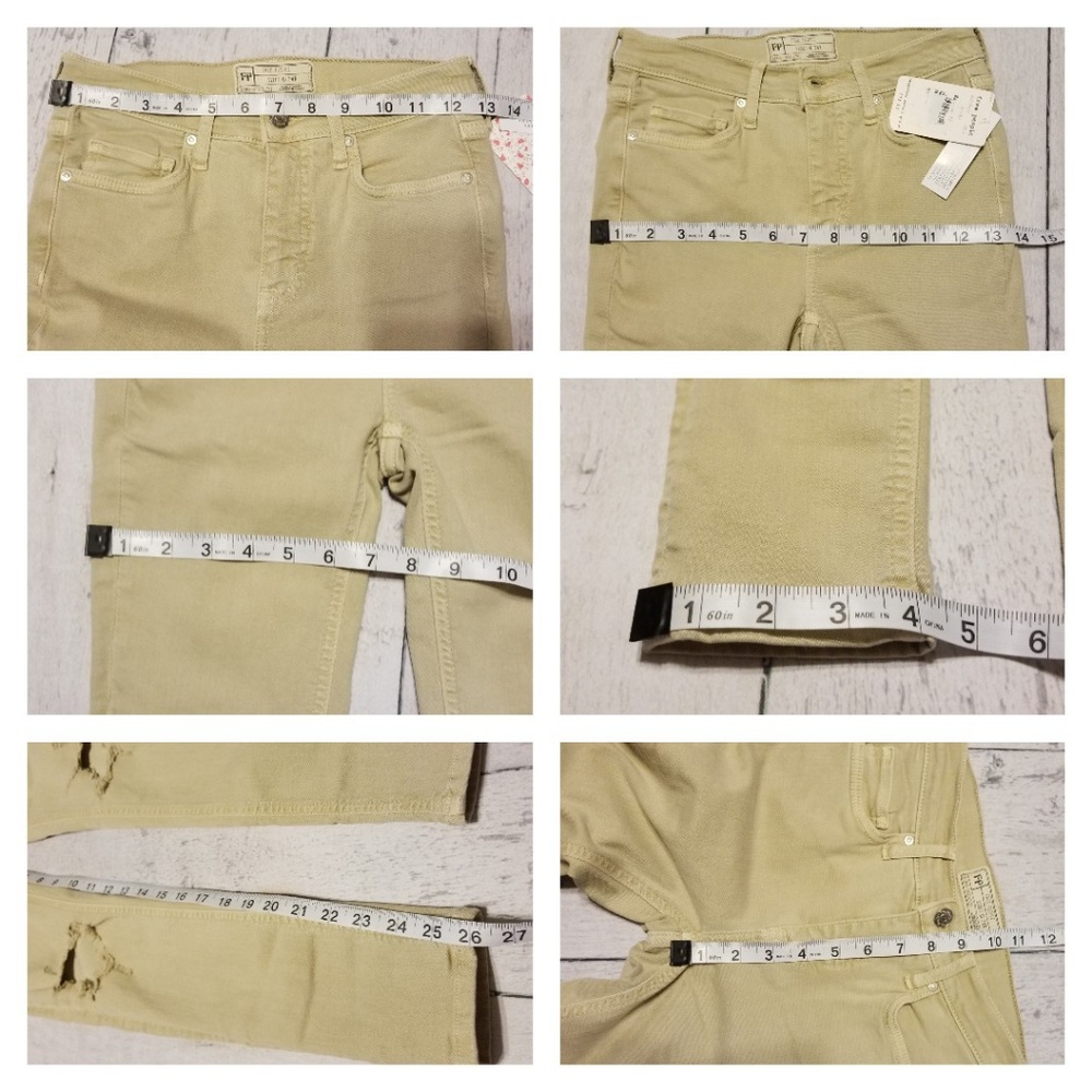 Free People High Waisted Busted Knee Skinny Jean - Picture 4 of 5